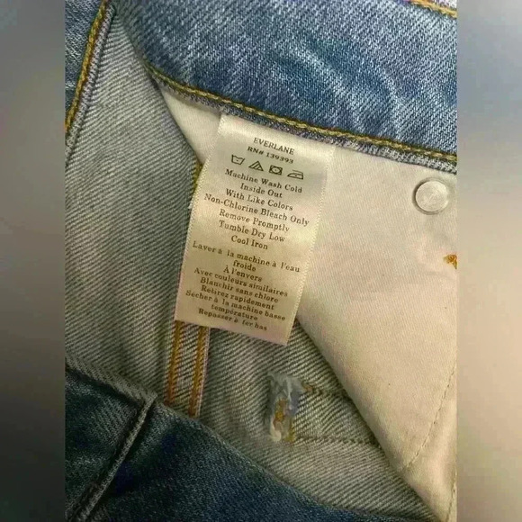 Everlane The Original Cheeky Jean in Sky Blue Wash New Womens Denim Pants - Picture 6 of 9